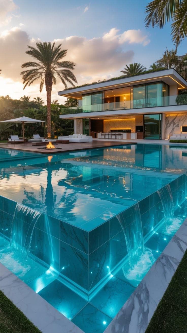 Glass-Edge Infinity Pool