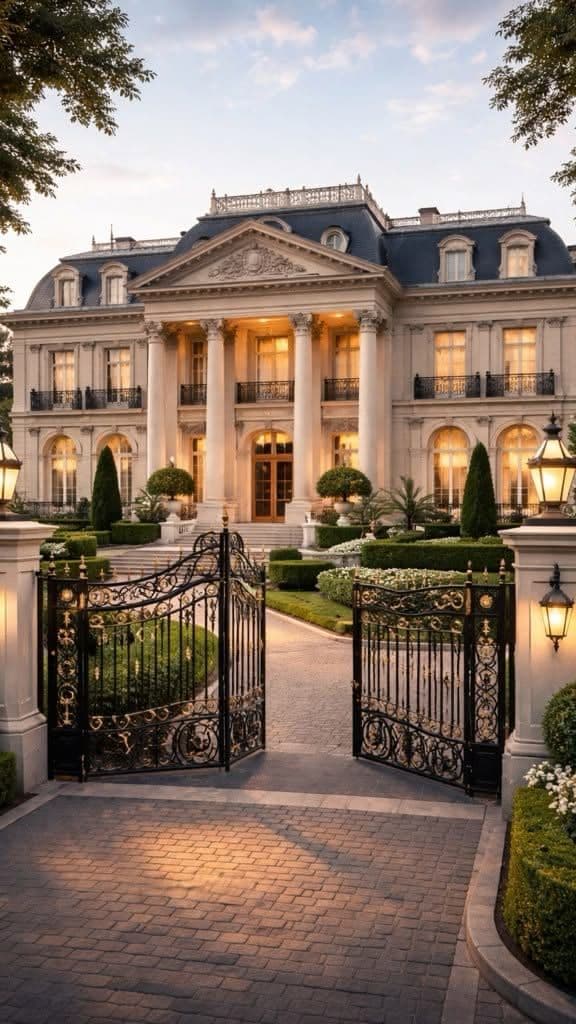 French Gated Mansion
