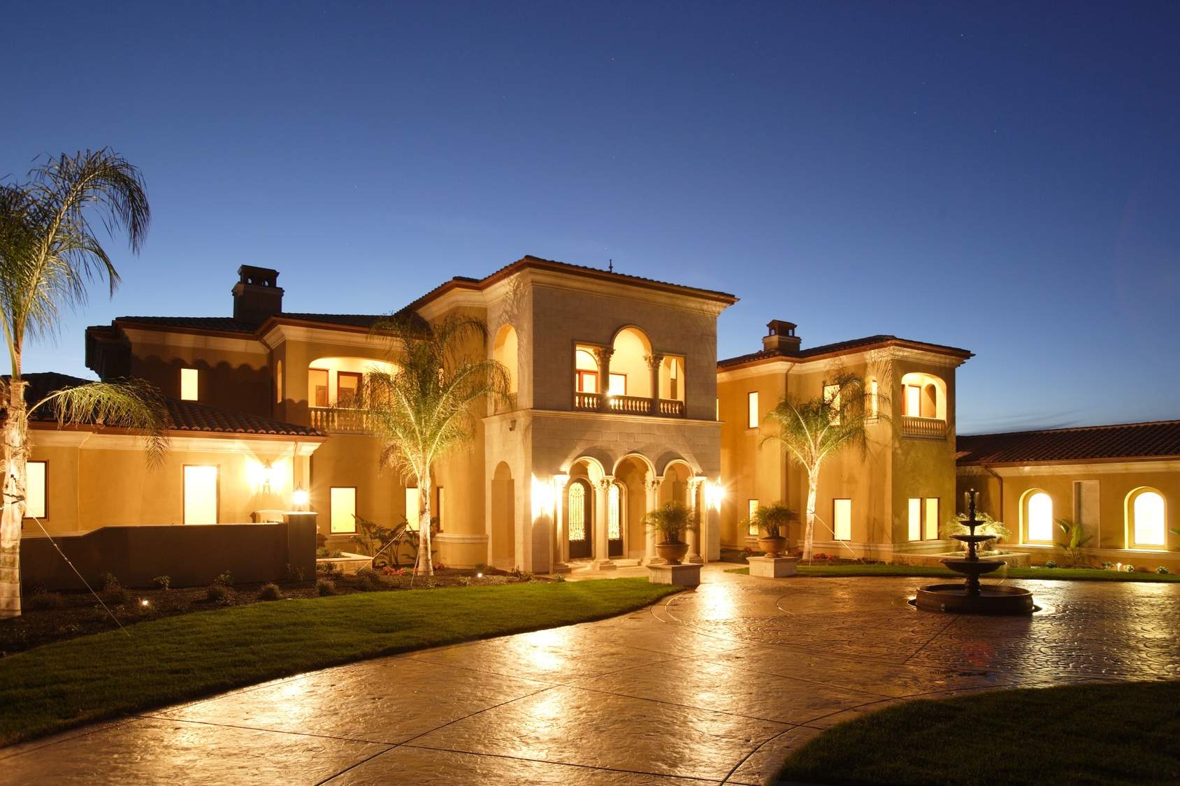 Tuscan Villa at Dusk