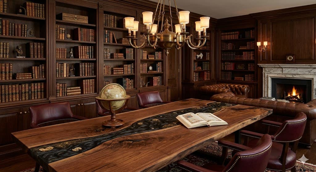 Library Reading Epoxy Table