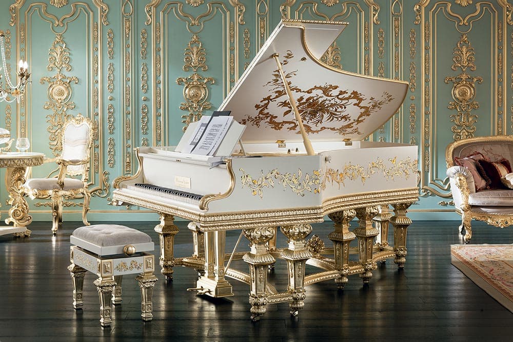 Baroque Carved Grand Piano