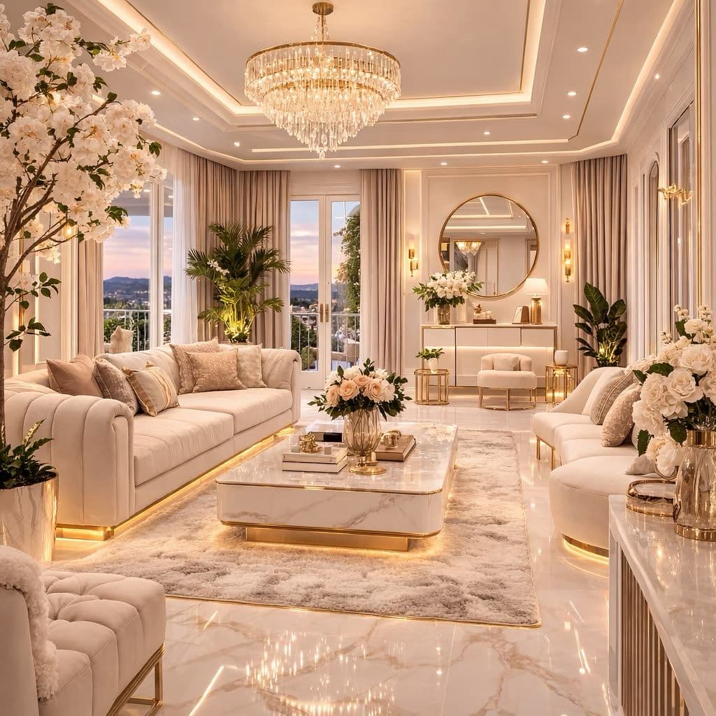 Cream & Gold Formal Salon