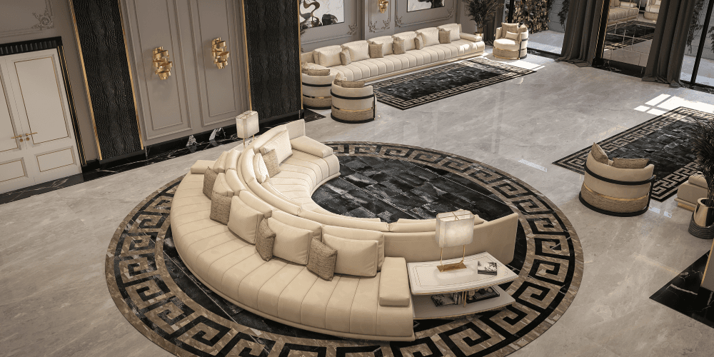 Curved Sectional Lounge