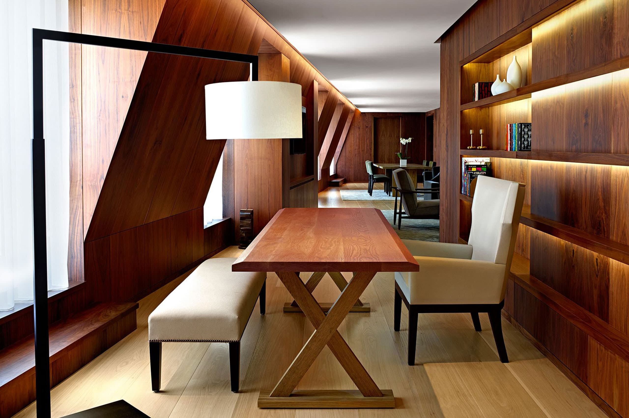 Walnut Library Reading Table
