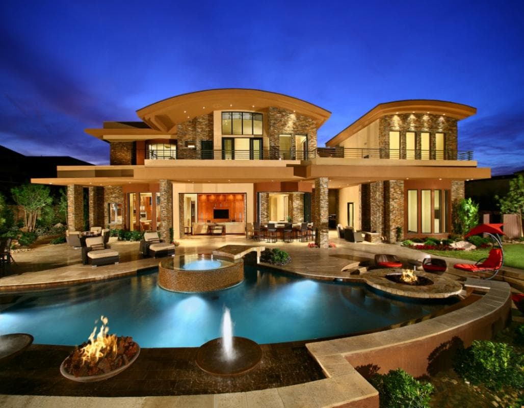 Curved-Roof Luxury Compound