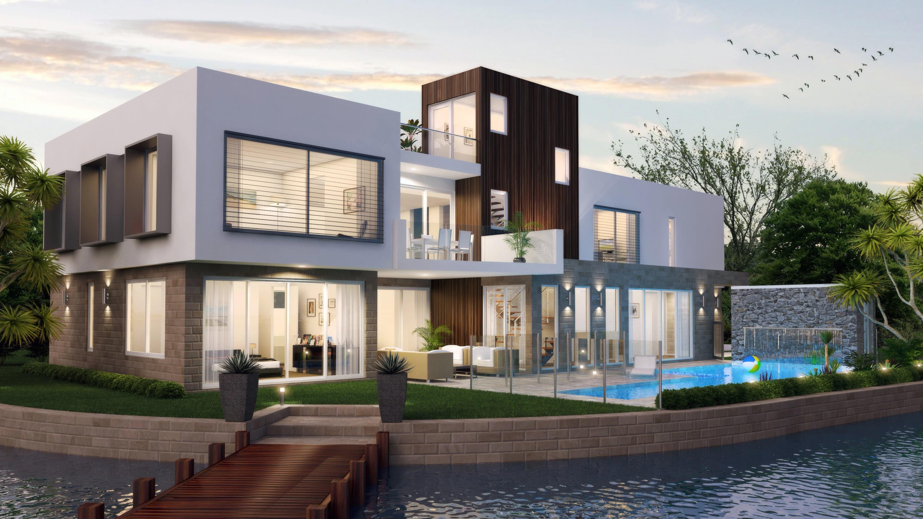 Waterfront Modern Villa